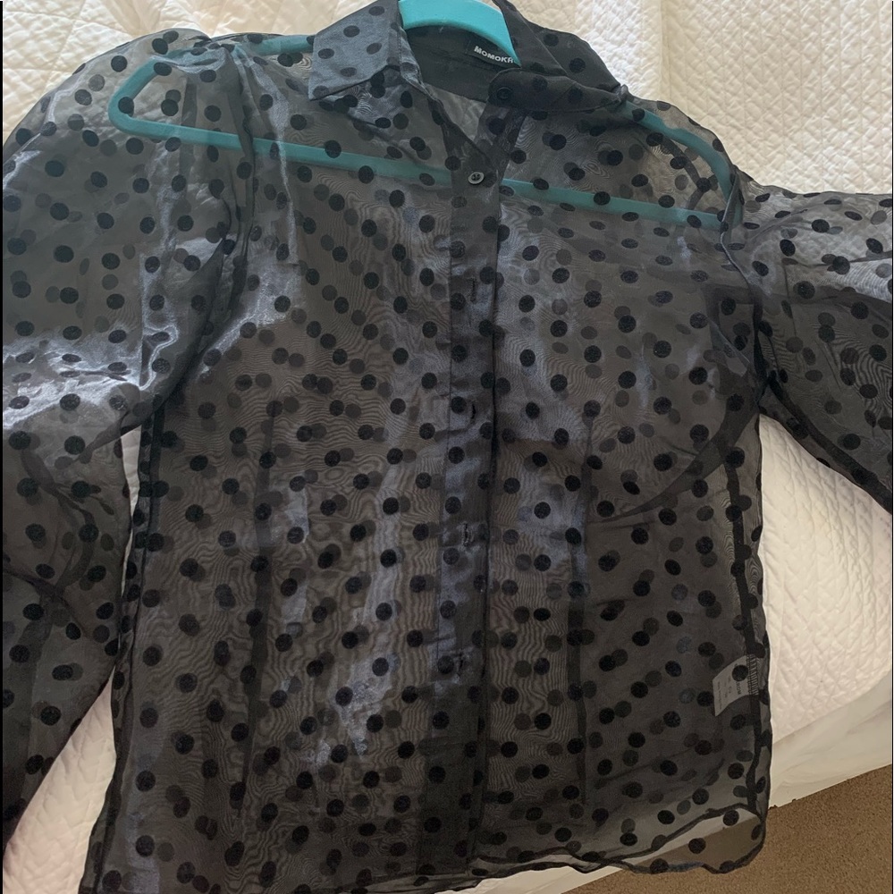 Sheer Button Up Top - image 1